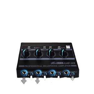 Mini portátil de 4 vías de monitoreo Hi-Fi amplificador de auriculares distribuidor de metal receptor y amplificadores - Product Image 3