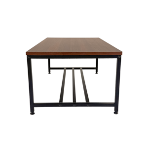 豪华茶几乡村木质茶几家用客厅茶几带金属框架 - Product Image 6