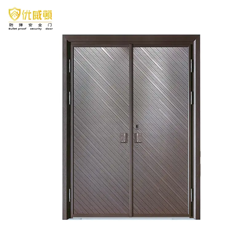 Custom Modern Bulletproof Copper DoorためVilla Luxury Home Main Entrance Gate Security Features Exterior Application