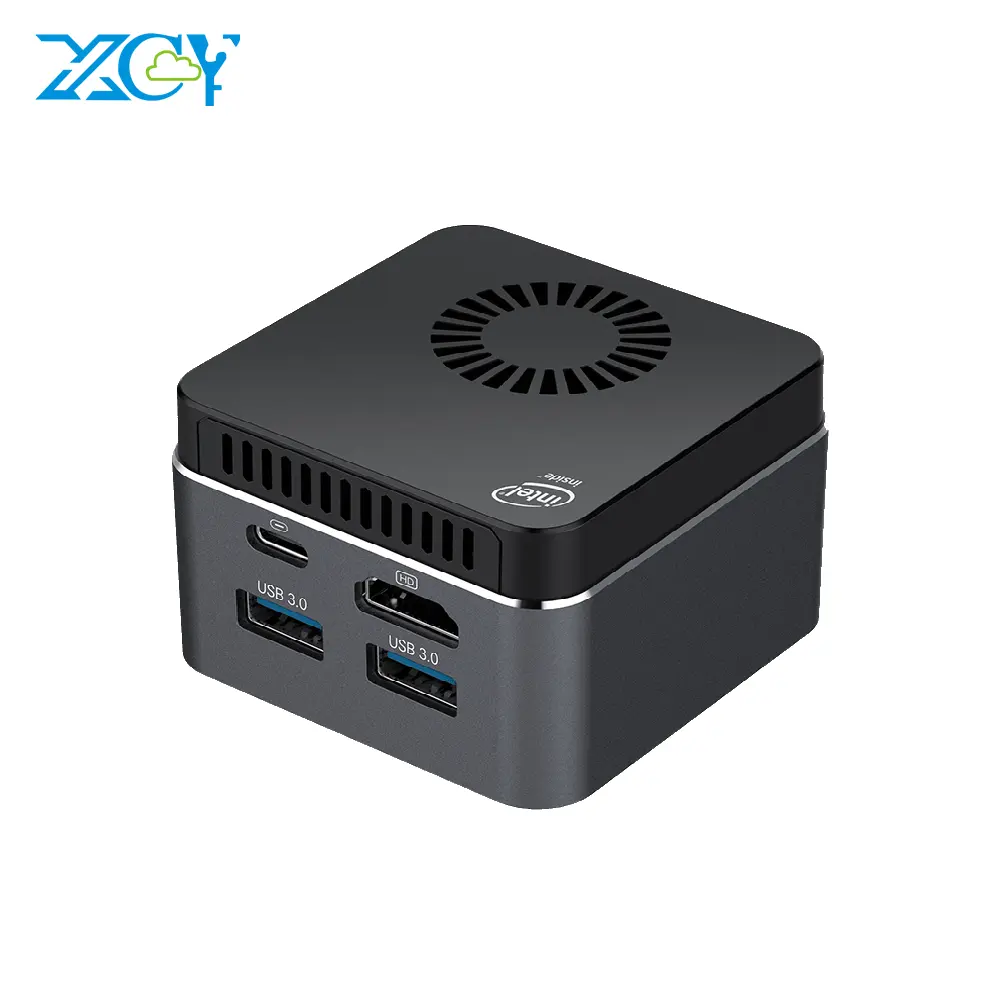 Quad Core J4125 Hình Thức Nhỏ Yếu Tố Sff Mini PC Win11 Htpc Xách Tay Cá Nhân Palm Máy Tính