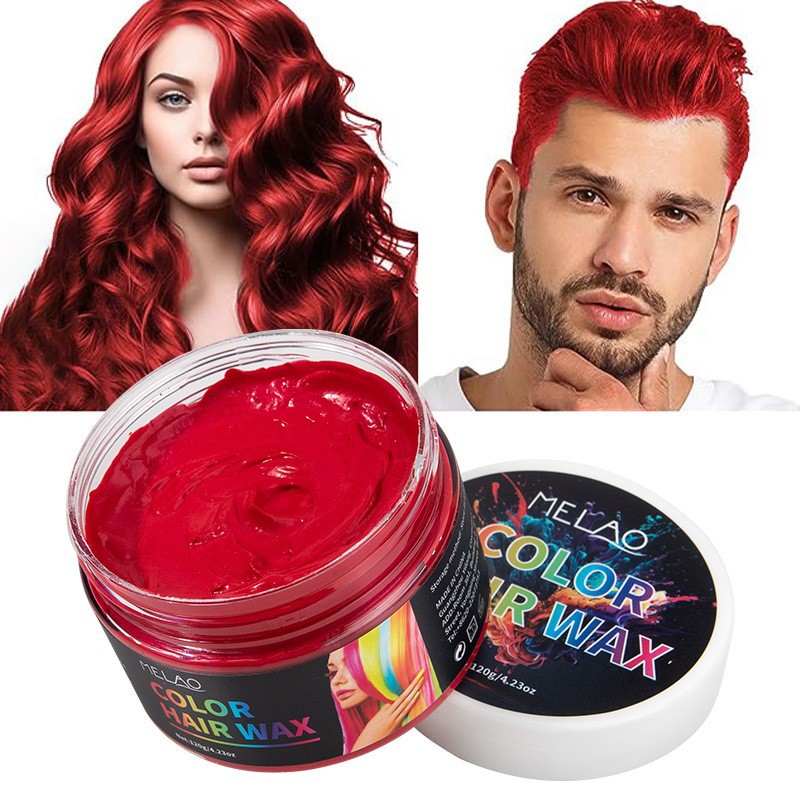 120g wine red dyed hair wax