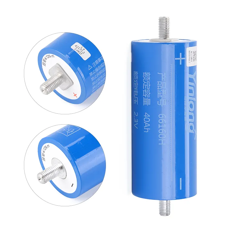 La mejor batería recargable Lto Docan 66160 2,3 V 40 Ah batería de titanato de litio para paquete de batería de coche de bicicleta Ev