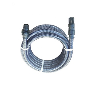 Oluklu su pompası hortumu 8 inç <span class=keywords><strong>10</strong></span> inç takviyeli vakum sulama emme PVC esnek bahçe boru hortum