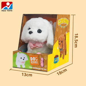 Halat kontrolü simüle elektrikli köpek yürümek bark wag kuyruk fonksiyonu köpek oyuncaklar peluş - Product Image 6