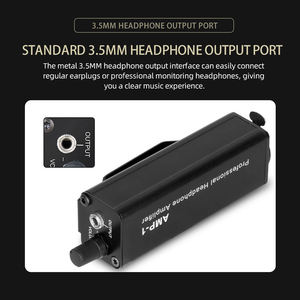 AMP-1 Mini amplificador de auriculares de diseño compacto portátil profesional XLR a interfaz de Audio de 3,5 MM amplificador de Audio HiFi