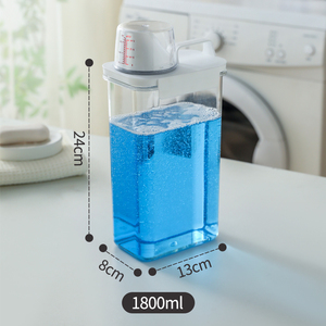 Contenitore di stoccaggio in plastica trasparente da 2,9l/98oz per detersivo per bucato e contenitori e contenitori in polvere - Product Image 6