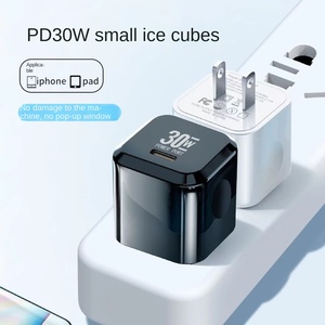 หัวชาร์จแกลเลียมไนไตรด์ขนาดเล็ก30W Type-C สำหรับชาร์จเร็ว PD สำหรับแอปเปิ้ลโทรศัพท์มือถือซัมซุงกับอะแดปเตอร์ติดผนัง US EU - Product Image 5