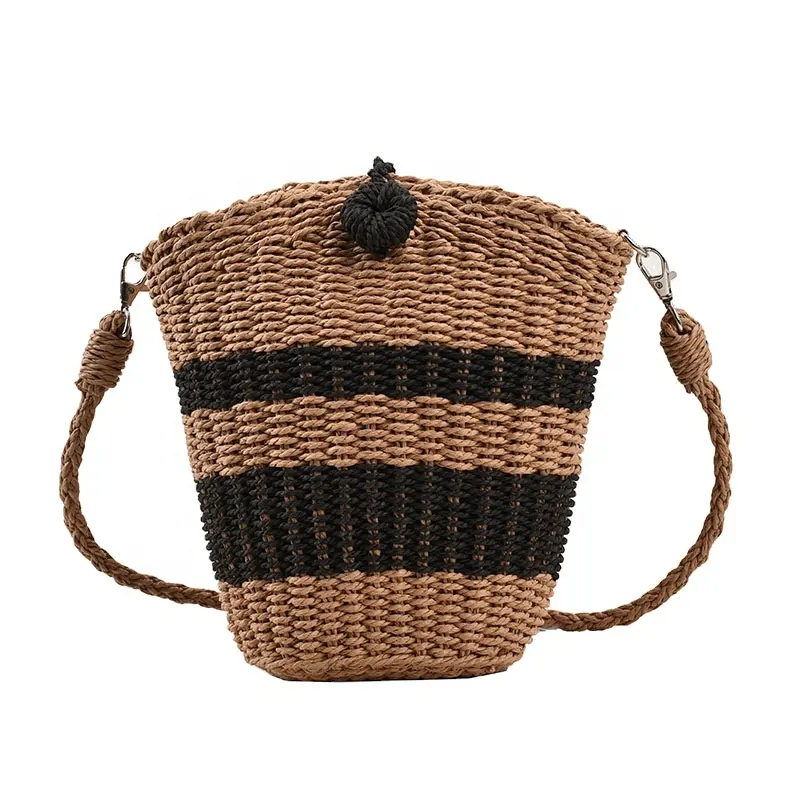 straw rattan bag wholesale cheap summer girls water grass summer straw bag for womens shoulder bags