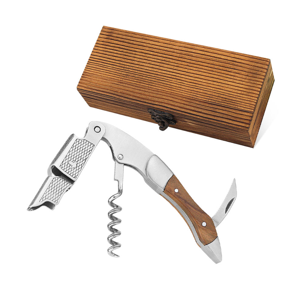 With Burned Finish Pine Wood Packaging