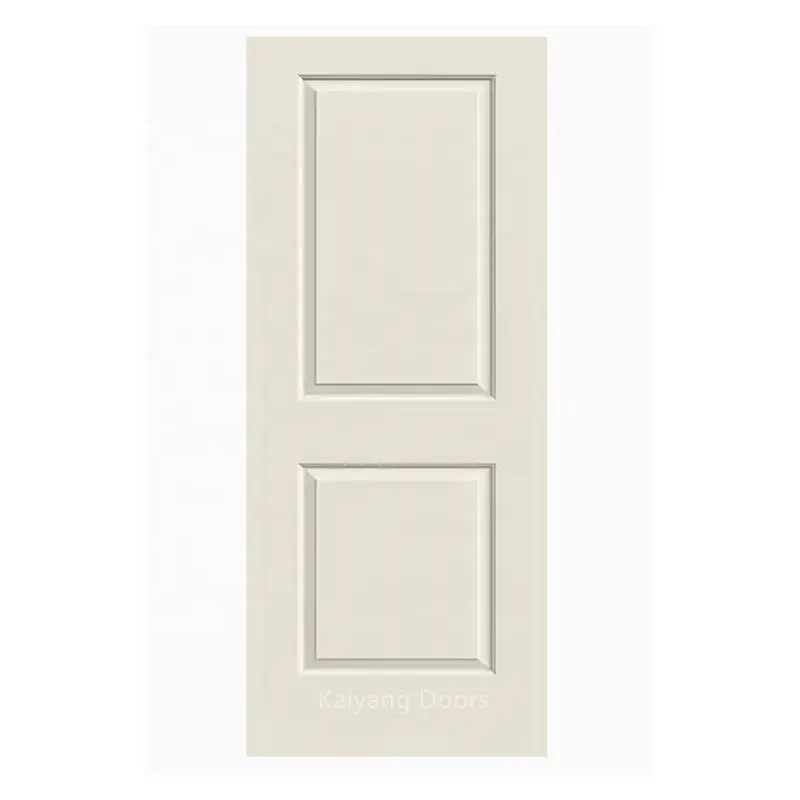 Puerta de diseño moldeado HDF, núcleo hueco, panel blanco imprimado interior americano canadiense, 6/2