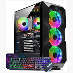 ARGBファンI5 11400F 32GB RAM 1テラバイトSSD RTX 2060 6G GDDR6オフィスホームゲーム用デスクトップコンピューターWIN10/11 - Product Image 1