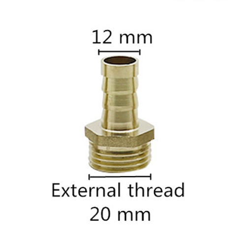 Yellow - 1/2" Male Thread to 12mm