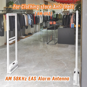 Conjunto completo AM 58kHz sistema antirrobo antena antirrobo Puerta de alarma de sonido y luz para seguridad de tienda minorista - Product Image 2