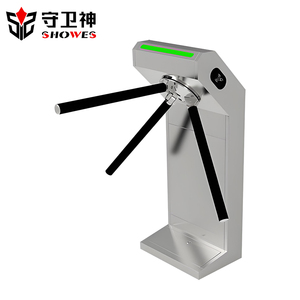 Shouweishen ad alta sicurezza controllo di accesso pedone treppiede tornello in acciaio inox treppiede cancello del tornello per palestre - Product Image 6
