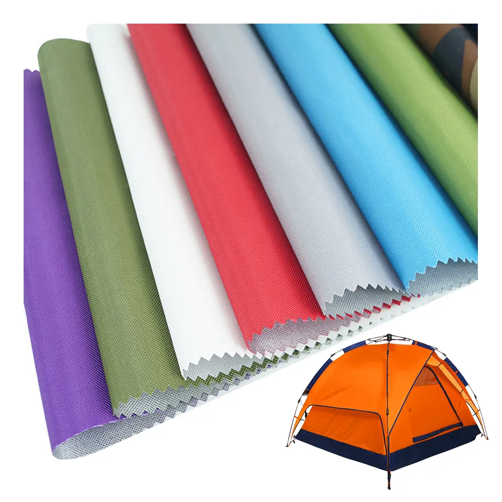 Großhandel wasserdicht Zelt gewebe Polyester 210D PU/PVC Beschichtung Oxford Stoff