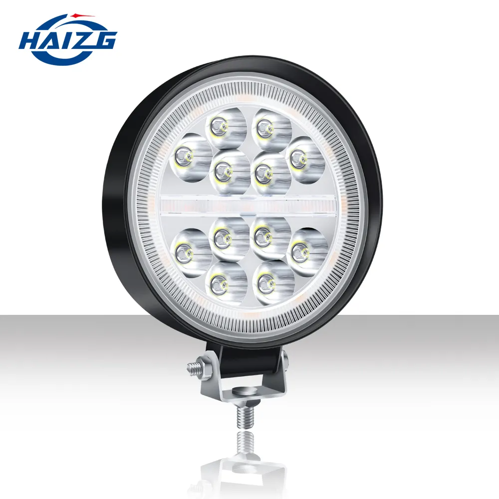 HAIZG super light tractor 24V Led Worklight Flood 12V Car headlight 54w 18w 4x4 Square Led Work Light