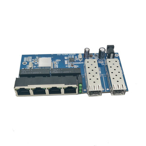 สวิตช์กิกะบิต Sfp 6พอร์ต,สวิตช์อุตสาหกรรมอีเทอร์เน็ตสวิตช์เครือข่ายกิกะบิต PCBA/บอร์ด/PCB