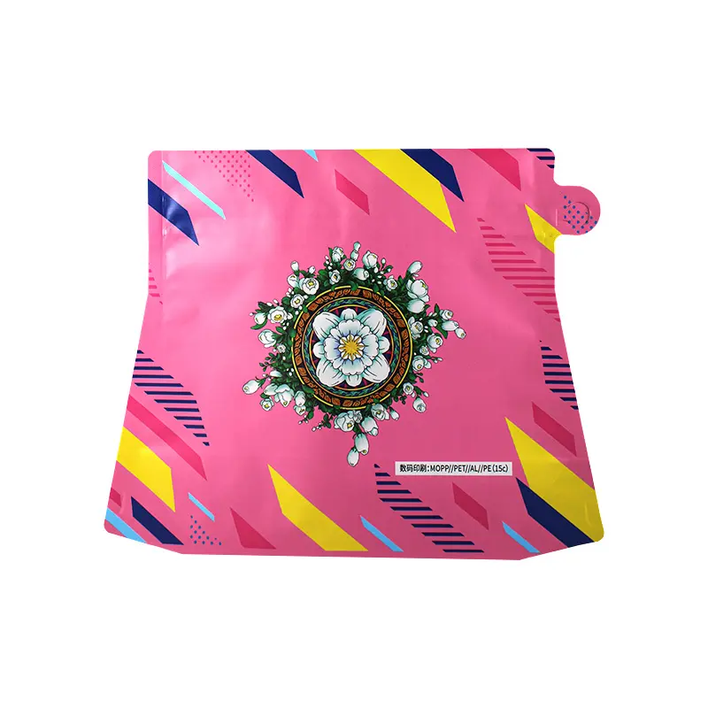 Dijital baskılı çanta paketleme çantası fermuarlı özel tasarım banyo çay çiçek tohumu alüminyum folyo ambalaj soğuk demlemek çay poşeti