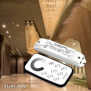 T1 + R1-010V AC 85-265 В беспроводной сенсорный Радиочастотный пульт дистанционного управления 0/1-10 В аналоговый PWM5V/ PWM10V сигнал светодиодный диммер переключатель для светодиодных ламп - Product Image 5