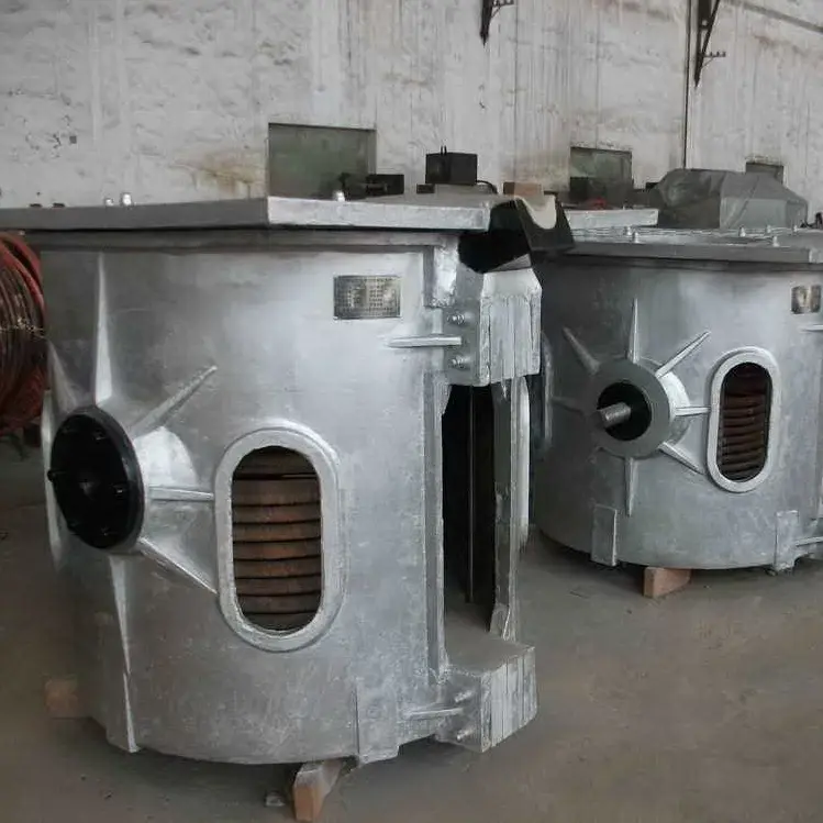 Hitfar-horno de fusión de inducción eléctrica, maquinaria de 800KW, 1 tonelada, para fundición de acero o metales de hierro de 1000kg
