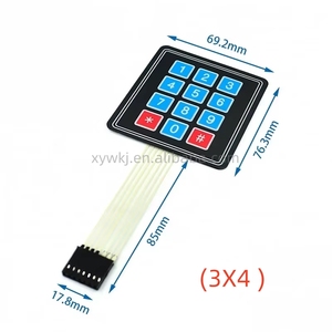Yixing micro 1*4 3*4 4*4 4*5 Matrix Array/Matrix-Tastatur 16-Tasten-Membranschalter Tastatur für Arduino 1x4 3x4 4x4 4x5 - Product Image 3