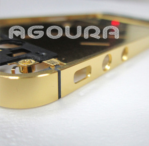 Iphone için lüks konut plaka altın çerçeve malzeme arka kapak sıcak satış ve yüksek kalite cep telefonu kılıfı aksesuarları