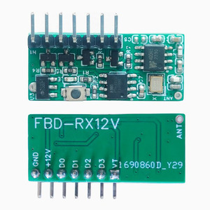 Taidacent 433Mhz Kit de transmisor y receptor RF inalámbrico DIY 12V Kit de módulo transceptor de Control remoto con relé de controlador