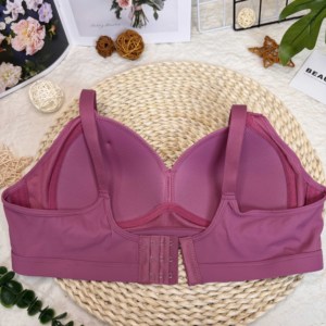 C19 # yüksek kaliteli kadın artı boyutu pürüzsüz balenli sutyen orta yaşlı yaşlı kilolu kadınlar için seksi örme tasarım toptan - Product Image 4