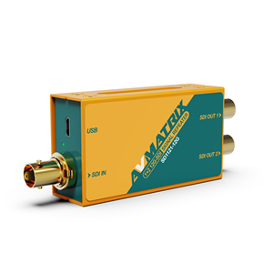 SD1121 AVMATRIX <strong>1</strong> in <strong>2</strong> Out 12G-<strong>SDI</strong> Repeater HD, 3G, 6G 4K Signal Distributor <strong>SDI</strong> Video <strong>Splitter</strong>