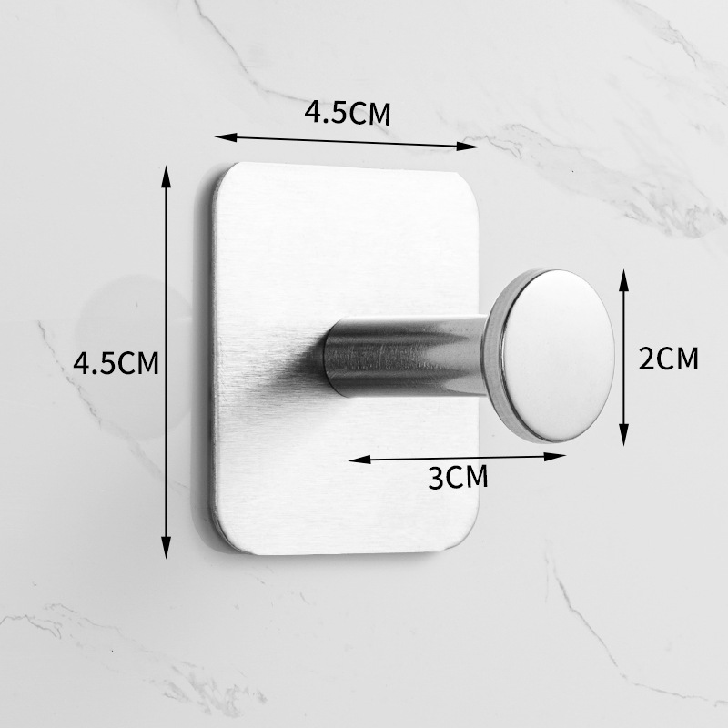 Square mirror nail hook-brushed