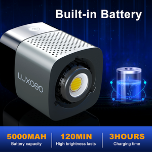 LUXCEO P40RGB Handheld LED Photography <strong>Light</strong> COB <strong>High</strong> CRI Rechargeable RGB Adjustable for Live Stream &amp; Video Shooting - Product Image 5