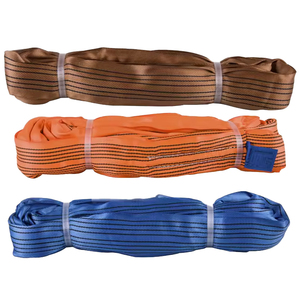 Custom Lifting <strong>Double</strong> Polyester Flat Webbing Belt 3 Ton Webbing Sling for Heavy Duty - Product Image 5