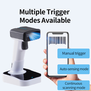 Lector de código de barras 1D a prueba de golpes Escáneres de barras Qr Escáner de código de barras Bluetooth 2D automático de mano - Product Image 5