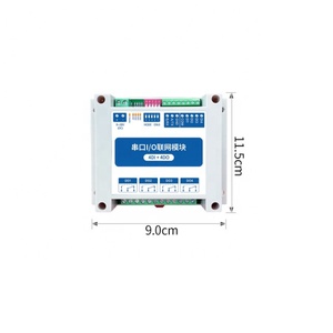 Modbus RTU Control I/O moduli di rete porta seriale RS485 interfaccia 4DI + 4DO installazione su rotaia 8 ~ 28VDC IoT MA01-AXCX4040
