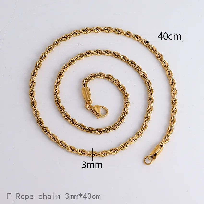 F Chaîne corde 3mm40cm