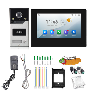 Sistema de timbre de videoportero Compatible con Red Tuya de alta calidad con cámara de color de visión nocturna Desbloqueo de aplicación Tuya para villas