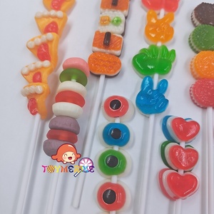 Ngày trẻ em tùy chỉnh trái cây có hương vị kẹo mút bao bì cá nhân với mô hình hoạt hình xoài trái cây kẹo dẻo - Product Image 4