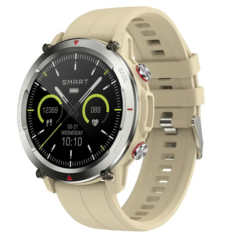 Ft53 Ip68 Waterdichte Amoled Smartwatch Groot Scherm Buitensporten 2023 Sos Muziek Slaapvolgcamera Toegang Ios Apparaten