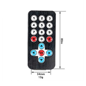 Taidacent 17 Chiave Telecomando Nero CR2025 Trasmettitore di Controllo Remoto A Infrarossi Senza Fili Adatto per Microbit 51 Singolo MCU - Product Image 6
