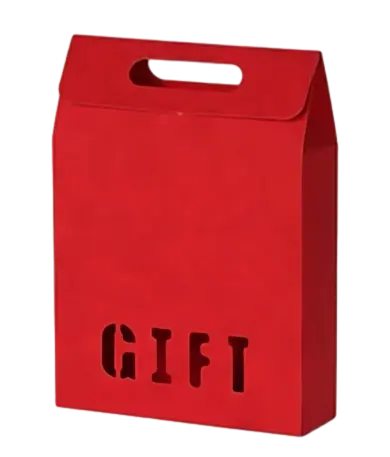 Sacchetti di carta Kraft per regali di compleanno in stile borsa regalo riciclabile