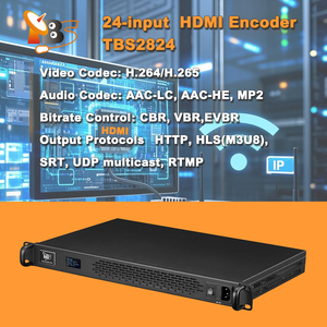 Modulador codificador TBS2824 4K @ 30fps para 12 HDMI a IP 24 H.265 H.264 Salida a través de UDP RTP RTMP SRT para transmisión en vivo - Product Image 4