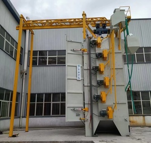 Yüksek kaliteli çelik kumlama temizleme makinesi Motor ve şanzıman motoru ile çift kanca tipi Abrator Deflashing için kullanılan - Product Image 1