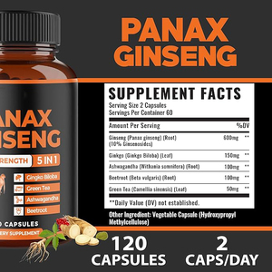 Korean Red Ginseng & Ginkgo Biloba Kräuter ergänzung Gedächtnis unterstützung für Gehirn funktion und geistige Wachsamkeit - Product Image 6