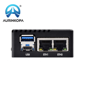 Mini-Dual-Gigabit-Ethernet-Mini-Computer-Kit Entwickelt für das Raspberry Pi Compute-Modul 5 CM5-Basisplatine Metall gehäuse Netzteil - Product Image 3
