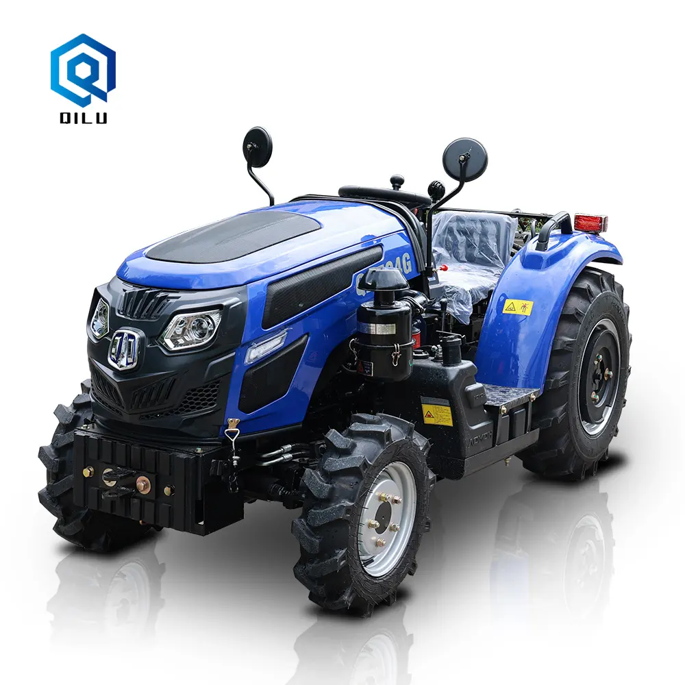 QILU Agricola Farm Garden Agricultural Orchard 4X4 4Wd Diesel Compact Mini Small 50Hp 504 G Series Tractors