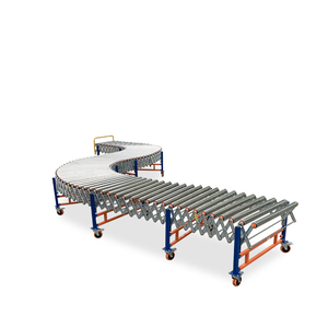Automated Stretchable <strong>Conveyor</strong> Solution Expandable Roller <strong>Conveyor</strong> for Warehouse 50kg Feed Bags <strong>Loading</strong> <strong>Unloading</strong> - Product Image 1
