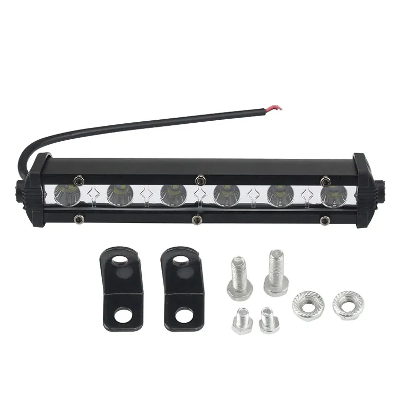 Lampe de travail à LED 18W Barre lumineuse à LED pour moto tracteur bateau hors route 6LED camion SUV ATV feux de voiture feux de jour