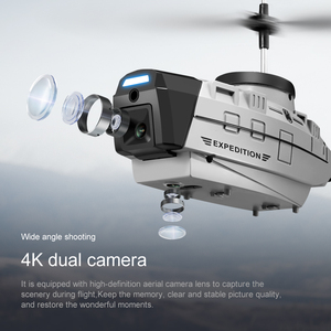 เครื่องบินบังคับวิทยุขนาดเล็ก KY202พร้อมกล้อง,เครื่องบินบังคับวิทยุ4K กล้องตรวจจับท่าทางเฮลิคอปเตอร์พร้อม ESC Dron Rc เครื่องบินของเล่นควบคุมระยะไกลของขวัญ - Product Image 6