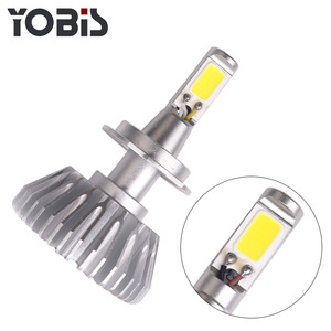 Yobis ucuz süper parlak fansız H7 araba ışıkları <span class=keywords><strong>Led</strong></span> far ampulü 12Volt oto Motor farlar satılık
