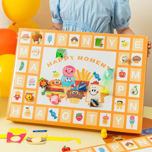 DIY için özel boş Advent takvim kutusu çekiliş kağıt hediye ambalaj kutusu - Product Image 1